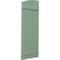 Ekena Millwork Americraft 5-Board (2 Batten) Wood Joined Board-n-Batten Shutters w/Ellipt Top, ARW101BE518X77TGH, PR ARW101BE518X77TGH - alternate 7